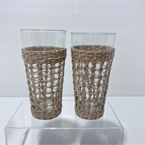 Cane Recycled Tall Drinking set of 2